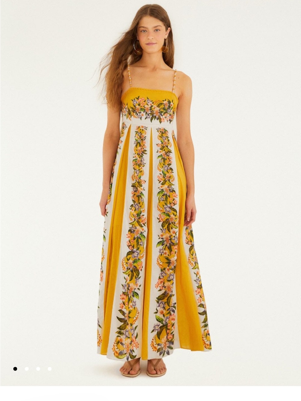 Farm Rio Sand Hilo Striped Maxi Sundress - Picture 11 of 12